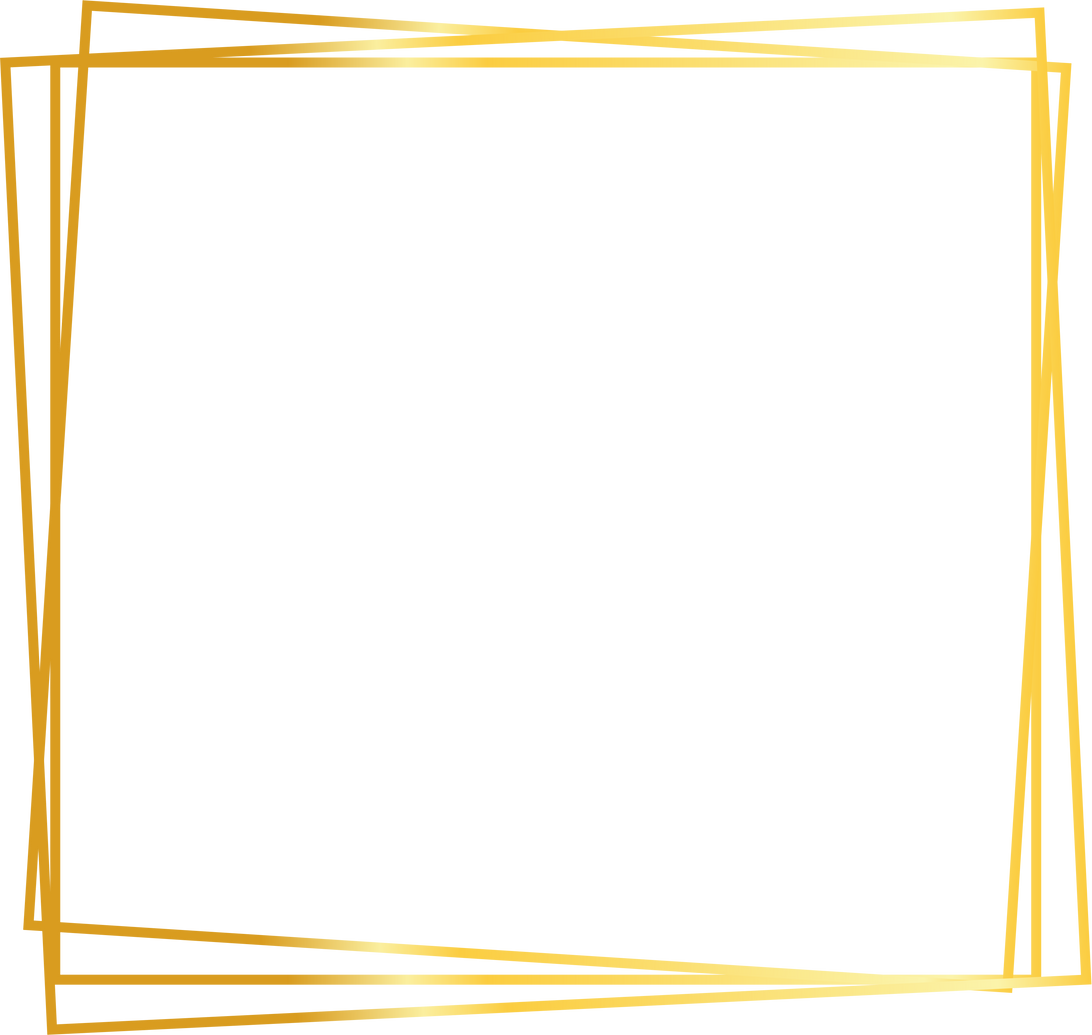 Square gold shape abstract frame border background element